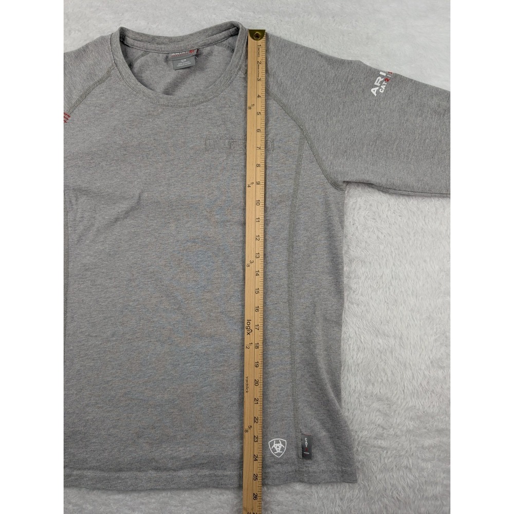 Ariat FR Long Sleeve T-Shirt Women's S Gray Longhorn CAT2 Fire Resistant - Picture 6 of 14